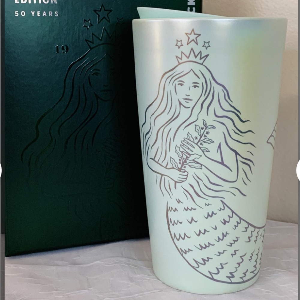 Starbucks 2021 50th Anniversary Siren Ceramic Cup - Picture 1 of 9